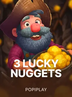 3 Lucky Nuggets Spielautomat mit Goldnuggets und Bonusfeatures bei 5gringos Casino
